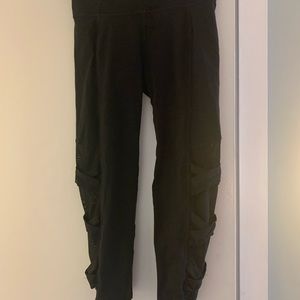 Athleta criss cross mesh leggings
